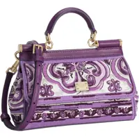 Genti de mana Dolce & Gabbana Dama - Genti de mana Dolce & Gabbana Small Sicily Bag PURPLE Femei (BM 18228274) - B-mall.ro