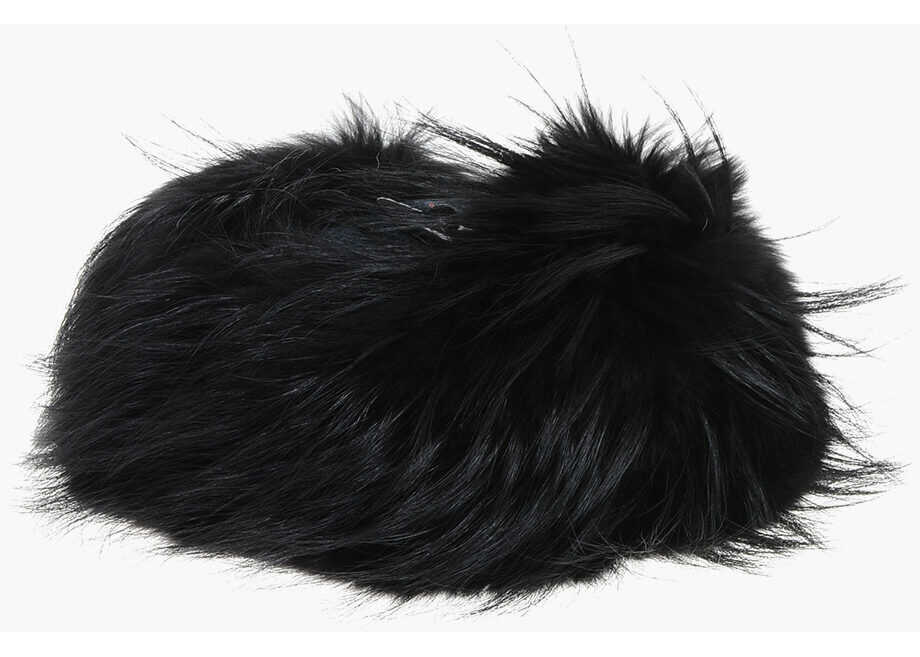 Caciuli DSQUARED2 Denim Cap With Real Fur Details Blue Barbati (BM 18228295) 2