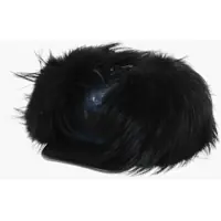 Caciuli Denim Cap With Real Fur Details Barbati