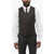 CORNELIANI 5 Buttons Reset Wool Vest With Jetted Pockets Black