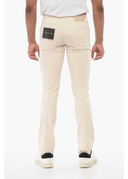 Pantaloni casual CORNELIANI Id 5-Pocketed Stretch Cotton Pants White Barbati (BM 18228421) 2