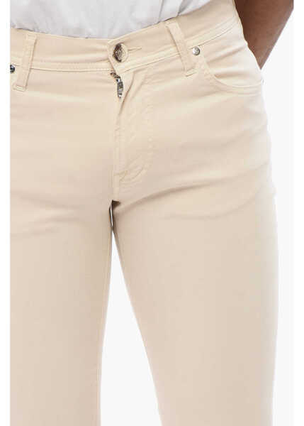 Pantaloni casual CORNELIANI Id 5-Pocketed Stretch Cotton Pants White Barbati (BM 18228421) 3