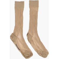Sosete Ribbed Silk Long Socks Femei