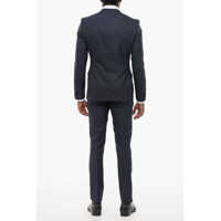 Costume CORNELIANI pentru Barbati - Costume CORNELIANI Code Three-Pieces Suit With Contrasting Trims Blue Barbati (BM 18228430) - B-mall.ro
