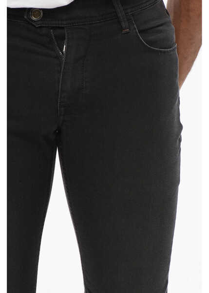 Blugi slim fit CORNELIANI Id Stretch Cotton Slim Fit Denims 16Cm Black Barbati (BM 18228562) 3