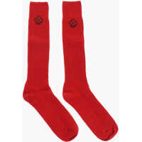 Sosete Ribbed Wool Blend Long Socks Barbati