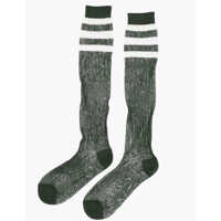 Sosete Ribbed Long Socks With Striped Detail Femei