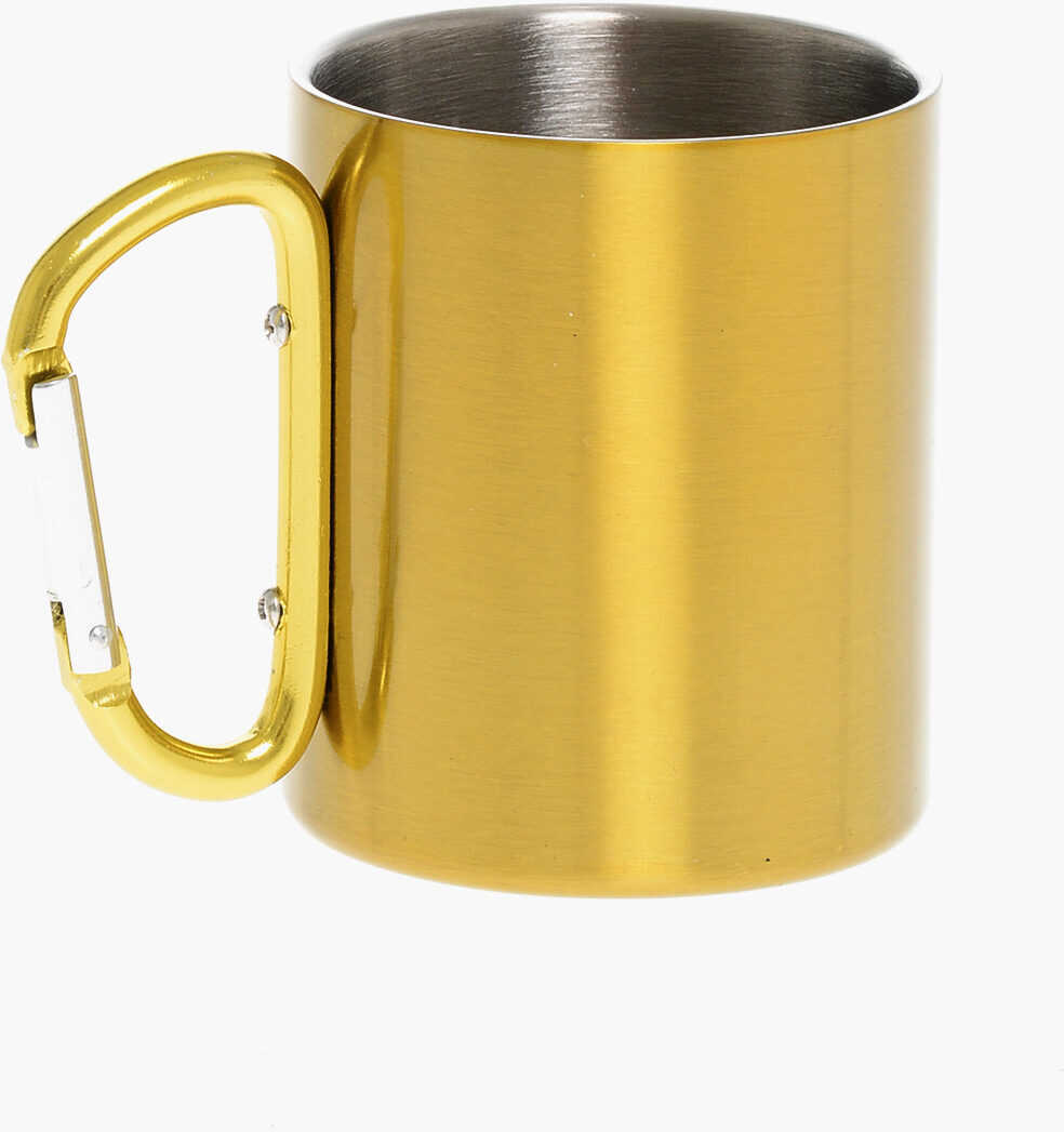 Accesorii de voiaj DSQUARED2 Solid Color Steel Mug With D-Ring Handle Yellow Barbati (BM 18228787) 2