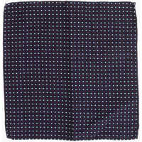 Esarfe Geometrical Patterned Silk Blend Pocket Square Barbati
