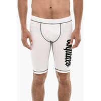 Pantaloni scurti Biker Shorts Gothic With Logo Print Barbati