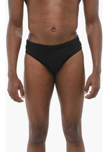 Slipi CORNELIANI Id Jacquard Designed Swim Slips Black Barbati (BM 18229126) 1