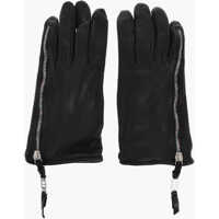 Manusi Leather Icon Gloves With Side Zip Femei