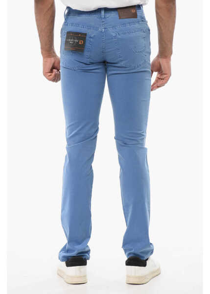 Blugi drepti CORNELIANI Id Ton-Sur-Ton Embroidered Denims Light Blue Barbati (BM 18229303) 2