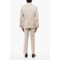 Costume CORNELIANI pentru Barbati - Costume CORNELIANI Single Breasted Prospect Suit With Flap Pockets Beige Barbati (BM 18229306) - B-mall.ro