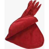 Manusi Dama - Manusi DSQUARED2 Suede Gauntlet Gloves Red Femei (BM 18229351) - B-mall.ro