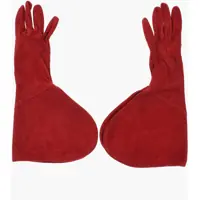 Manusi Suede Gauntlet Gloves Femei