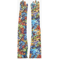 Manusi Tie Dye Effect Warm Leather Gloves Femei