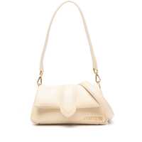 Genti de umar 'Le Petit Bambimou' Ivory Shoulder Bag With Logo Detail In Padded Leather Woman Femei
