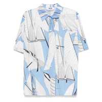 Camasi Msgm Short-Sleeved Cotton Shirt Barbati