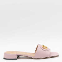 Balerini Valentino Garavani Pink Leather Flats Femei