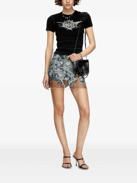 Topuri Diesel Diesel T-Ele-Long-P2 Clothing Black Femei (BM 18231426) 2