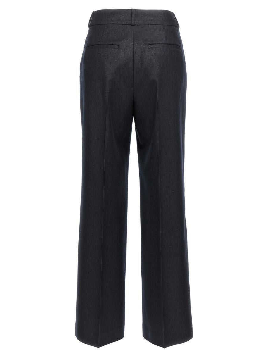 Pantaloni casual Peserico Peserico Lurex Flannel Pants BLUE Femei (BM 18231435) 2