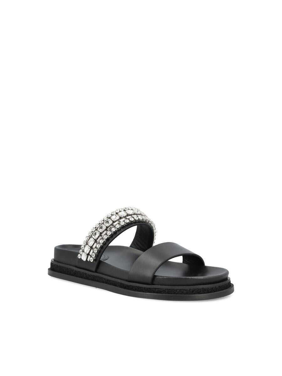 Sandale Jimmy Choo Jimmy Choo Sandals BLACK/CRYSTAL Femei (BM 18232620) 2