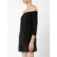 Imbracaminte NORMA KAMALI Dama - Topuri NORMA KAMALI Black Off-Shoulder Top With Boat Neckline In Tech Fabric Stretch Woman Black Femei (BM 18232725) - B-mall.ro