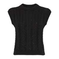 Pulovere Brunello Cucinelli Cotton Knit Dazzling Vest Femei
