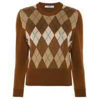 Pulovere Prada Argyle-Pattern Sweater Femei