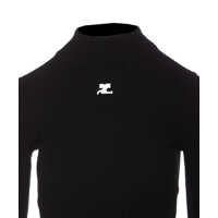 Pulovere COURRÈGES Dama - Pulovere COURRGES Courrges Black Viscose Knitwear Black Femei (BM 18233214) - B-mall.ro