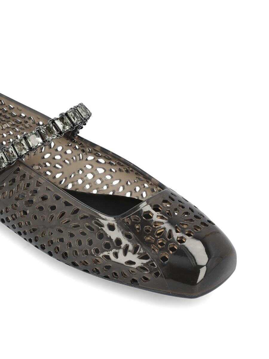 Balerini Jimmy Choo Jimmy Choo Low Shoes BLACK/SMOKE Femei (BM 18233610) 4