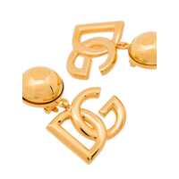Bijuterii Dolce & Gabbana Dama - Bijuterii Dolce & Gabbana Pop Metallic Earings With Logo Pendant And Clip-On Closure In Brass Woman GREY Femei (BM 18233895) - B-mall.ro