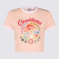 Tricouri Polo Casablanca T-Shirt E Polo Rosa Femei