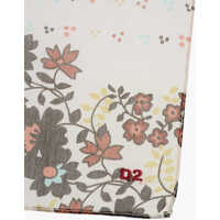 Esarfe Floral Patterned Cotton And Silk Pocket Square Barbati