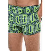 Sorturi de baie DSQUARED2 pentru Barbati - Bermude DSQUARED2 Allover Logo Print Midi Swimshorts Green Barbati (BM 18234211) - B-mall.ro