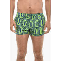 Bermude Allover Logo Print Midi Swimshorts Barbati