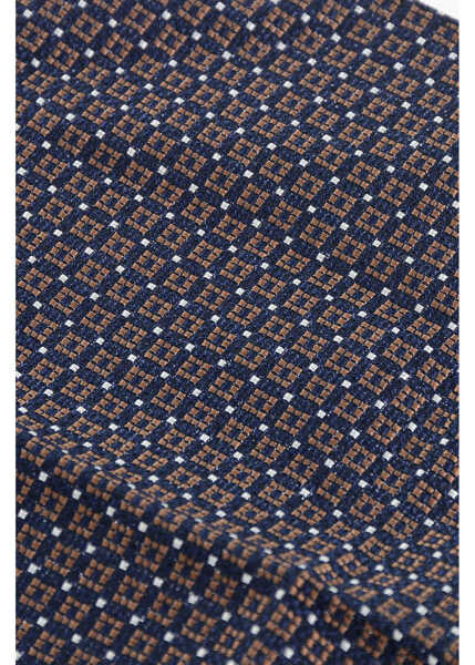 Esarfe DSQUARED2 Patterned Silk Blend Pocket Square Blue Barbati (BM 18234223) 2