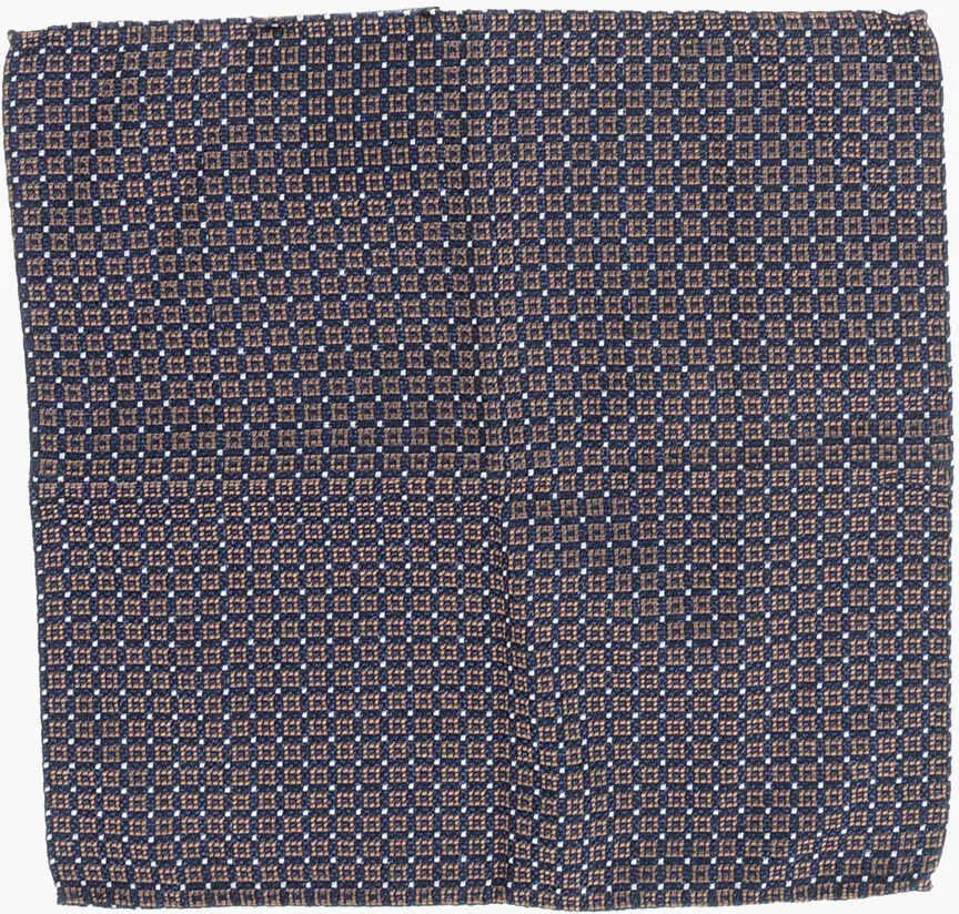 Esarfe DSQUARED2 Patterned Silk Blend Pocket Square Blue Barbati (BM 18234223) 1