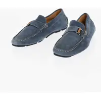 Pantofi de navigatie Id Solid Color Suede Driving Loafers Barbati