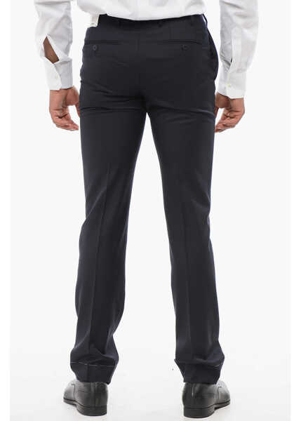 Pantaloni eleganti CORNELIANI Virgin Wool Pants With Belt Loops Blue Barbati (BM 18234250) 2