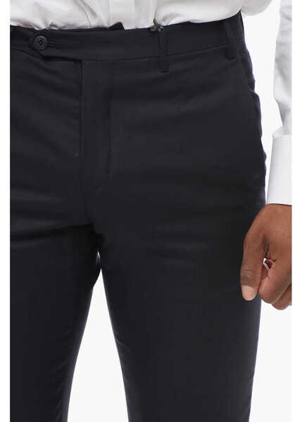 Pantaloni eleganti CORNELIANI Virgin Wool Pants With Belt Loops Blue Barbati (BM 18234250) 3