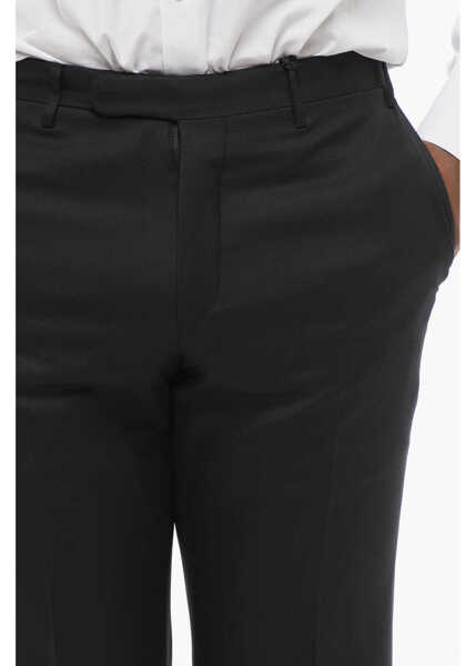 Pantaloni eleganti CORNELIANI Trend Virgin Wool Pants Black Barbati (BM 18234256) 3