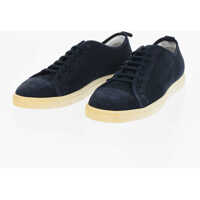 Sneakers Id Solid Color Suede And Fabric Low-Top Sneakers Barbati