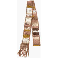 Esarfe Fringed Crochet Scarf Femei