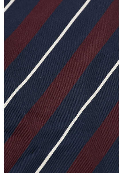 Esarfe DSQUARED2 Striped Silk And Cotton Pocket Square Blue Barbati (BM 18234421) 2
