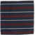 DSQUARED2 Striped Silk And Cotton Pocket Square Blue
