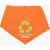 DSQUARED2 Nylon Padded Scarf With Print Logo Orange