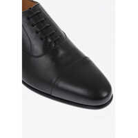 Pantofi Oxford pentru Barbati - Pantofi Oxford CORNELIANI Solid Color Leather Oxford Shoes Black Barbati (BM 18234529) - B-mall.ro