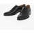 CORNELIANI Solid Color Leather Oxford Shoes Black